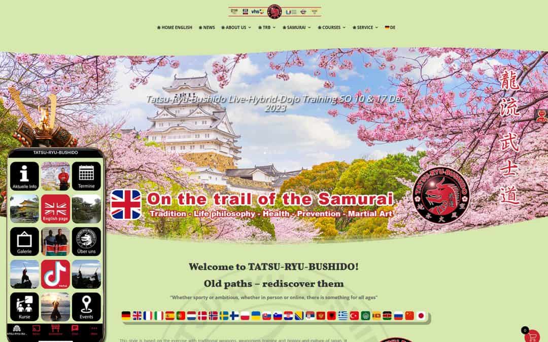 English section on Tatsu-Ryu-Bushido.com greatly expanded